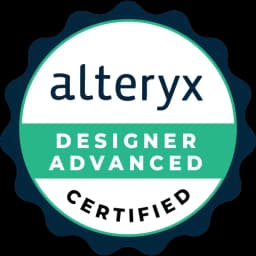 Alteryx Designer Advanced Certified