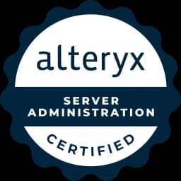 Alteryx Server Admin Certified